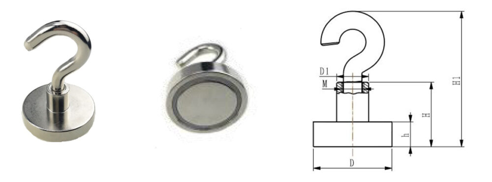 Neodymium magnetic hooks (SE series)_machining
