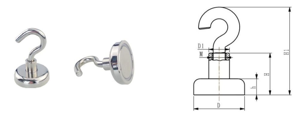 Neodymium magnetic hooks (SE series)_stamping