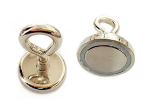 Neodymium pot magnets with eyelet style ring_SF series Neodymium pot magnets with eyelet style ring_SF series
