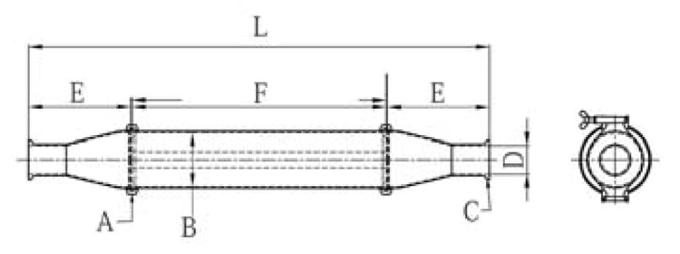 Magnetic Liquid Traps With Clamp Connection (C Type) Size