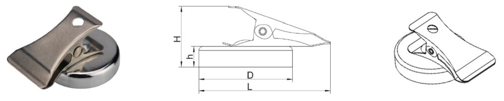 Ferrite magnetic clips (CK series model 1)_stamping