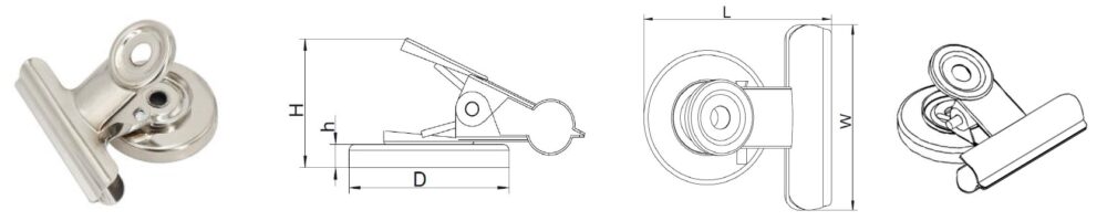 Ferrite magnetic clips (CK series model 2)_stamping