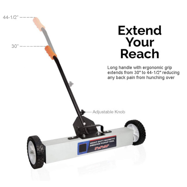 Magnetic floor sweeper with quick release_10