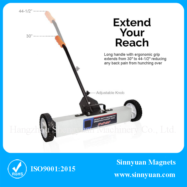 Magnetic floor sweeper with quick release_5