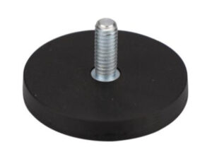 Neodymium Rubber Coated Magnet with External Thread_NRBB