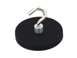 Neodymium Rubber Coated Magnet with Hook_NRBA-E